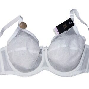 Wacoal Womens Size 38D White Lace Unlined Padded Underwire Bra NWT